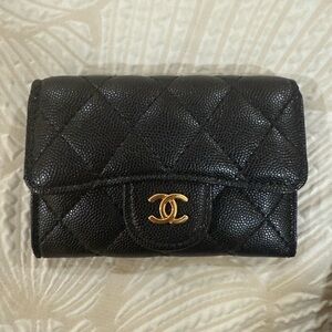 Black Quilted Leather Wallet
